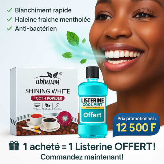 🦷 Pack Blanchiment — Dites adieu aux dents jaunes et à la mauvaise haleine !