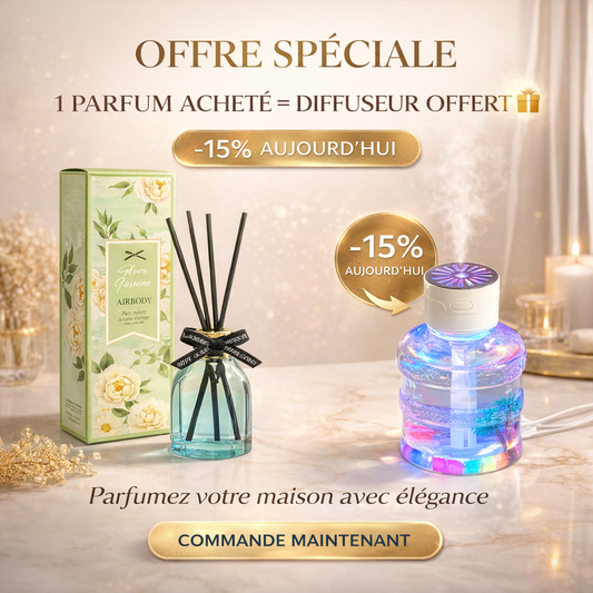 Pack Parfum & Diffuseur LED Offert